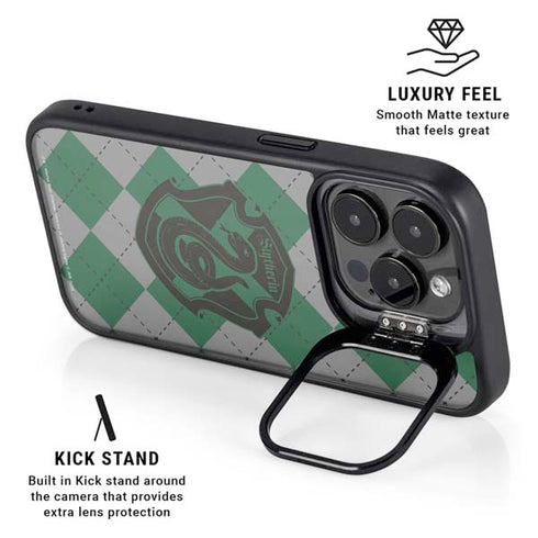 Wizarding World Harry Potter Slytherin Crest iPhone 15 Pro Max Kickstand Case